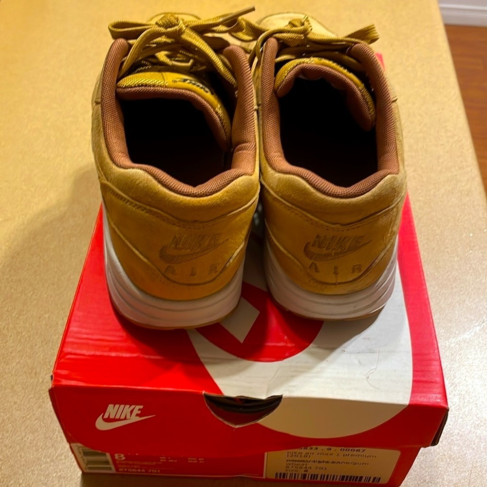 Nike Air Max 1 Premium Wheat Size 8 - Picture 4 of 5